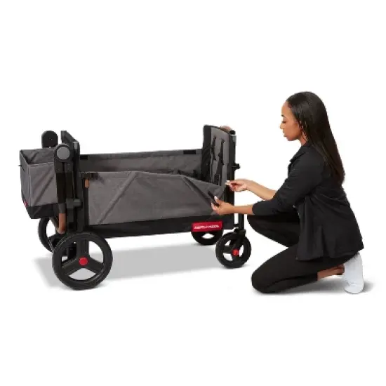 Radio Flyer Atlas Kid and Cargo Stroller Wagon - Gray image {8}
