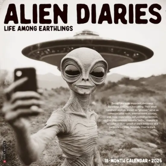 Willow Creek Press 2026 Alien Diaries Wall Calendar image {5}