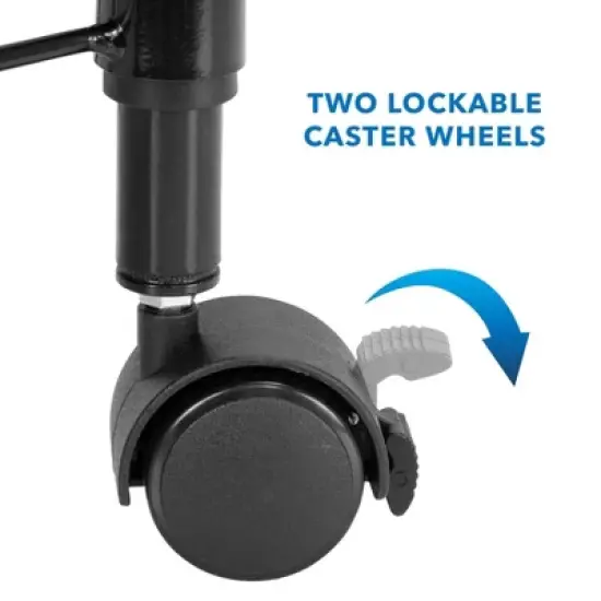 Mount-It! Mobile Rolling File Folder Cart with Wheels | Single Tier with Storage Rack and Locking Casters | Fits Letter and Legal Size Filing Folders image {3}