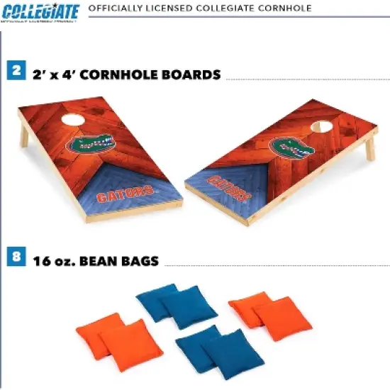 NCAA Florida Gators 2'x4' Wood Cornhole Set image {1}