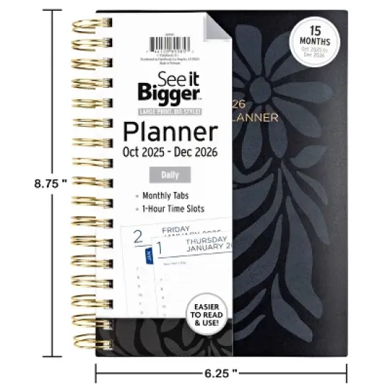 See It Bigger 2025-2026 15 Month Daily Medium image {5}