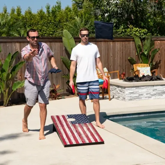 GoSports Graphic Cornhole Toss Game Set - America image {3}