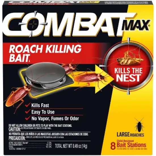 Combat Source Kill Max Large Cockroach Bait Stations - 8 ct image {12}