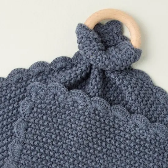 Knit Security Blanket Blue - Hearth & Hand&trade; with Magnolia image {2}