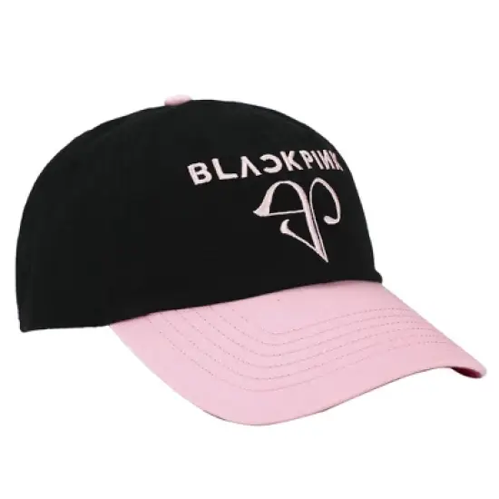 Blackpink BP Logo Plain Black Traditional Adjustable Hat image {2}
