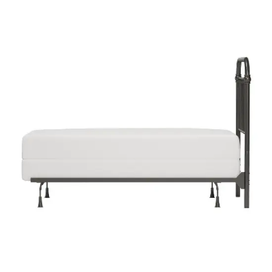 Twin Kirkland Metal Headboard with Frame Aged Pewter - Hillsdale Furniture image {7}