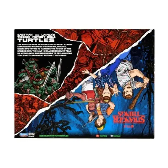 Stranger Things Teenage Mutant Ninja Turtles Crossover Action Figure 2pk - Donnie & Lucas (Target Exclusive) image {5}