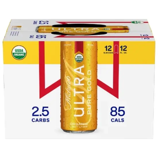 Michelob ULTRA Pure Gold Organic American Lager Beer - 12pk/12 fl oz Cans image {4}