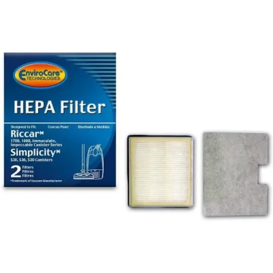 Riccar Immaculate and Impeccable RF17, 1800 + 1700 and Simplicity S30, S36, S38 Canisters HEPA Vacuum Cleaner Filter image {4}