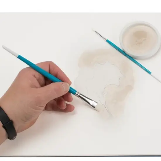 Creative Mark Masking Fluid Paint Brushes (Set of 10) - Watercolor Brushes Contains Synthetic Hair w/ Short Wood Handles image {1}