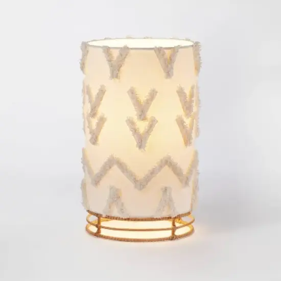 Boho Rattan Cylinder Kids' Nightlight - Pillowfort&trade; image {4}