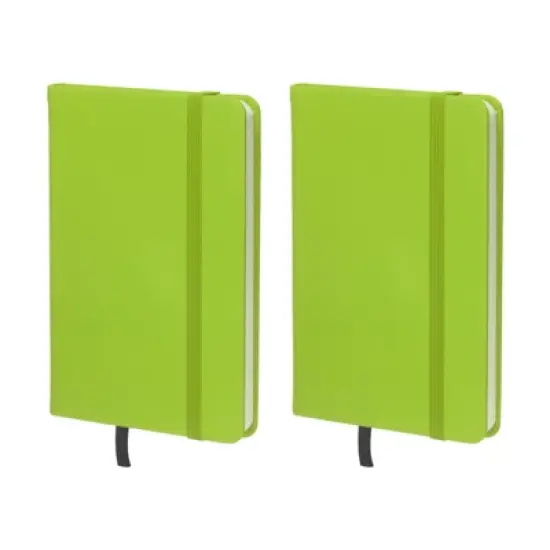 Unique Bargains Hardcover A6 Lined Office Writing Journal Notebook 160 Pages 2 Pcs image {8}