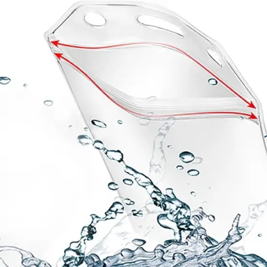 Greatshield 2 Pack Cruise ID Badge Holders Retractable Lanyards & Water Resistant, Cruise lanyards Badge Reel for Cruise Ship -Black Blue image {2}