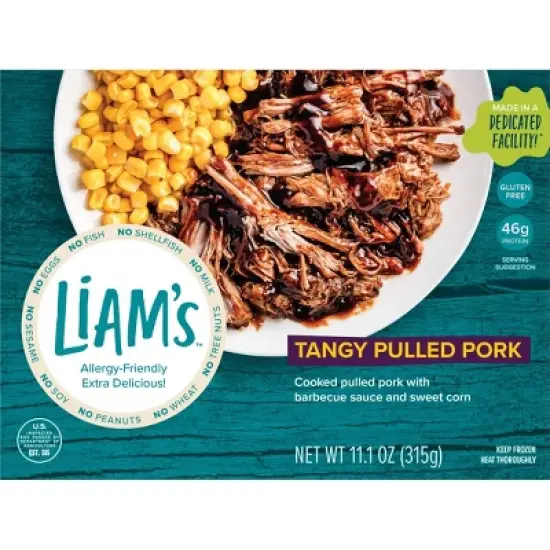 Liam's Frozen Gluten Free Tangy Pulled Pork - 11.1oz image {3}