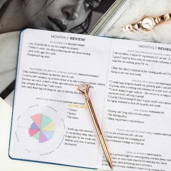 Undated Planner Premium Weekly 6.5"x9.625" Mystic Blue - Clever Fox image {4}