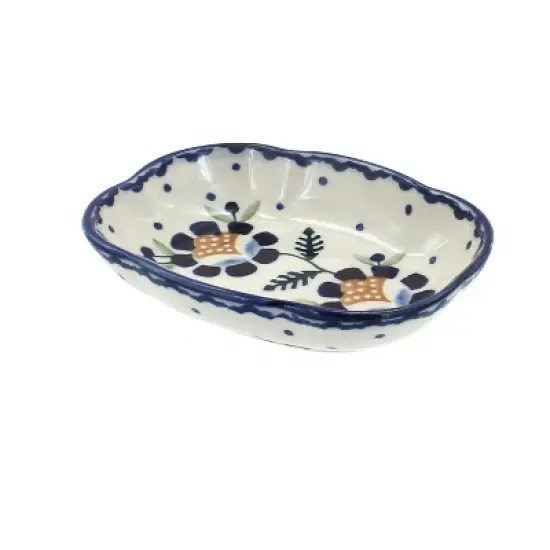 Blue Rose Polish Pottery S126 Manufaktura Soap Dish image {8}