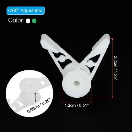 Unique Bargains Plant Stem Training 360 Degree Clips Plant Bender image {1}