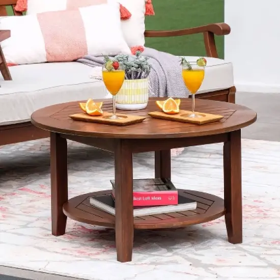 Sopra 3pc Wood Patio Chat Set - Cambridge Casual image {2}
