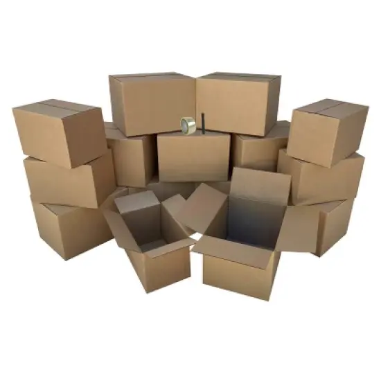 UBMOVE Moving Boxes 1 BedRoom Economy 15 Moving Box Kit + Moving Supplies image {6}