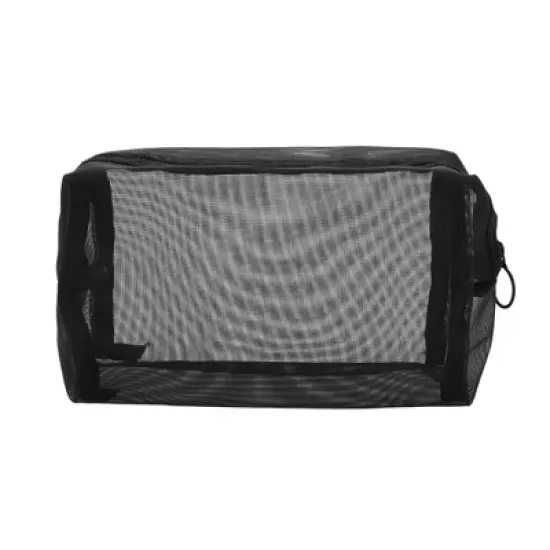 Unique Bargains Lightweight Mesh Makeup Bag Black 1 Pc image {3}