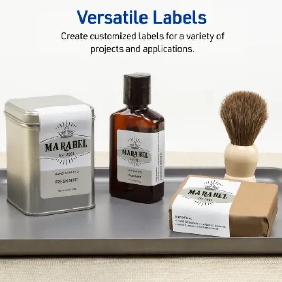 Avery Printable Rectangular Labels with Sure Feed, 2" x 3", Matte White, Permanent Adhesive, Laser & Inkjet Printers, 200 Blank Labels (5619) image {2}