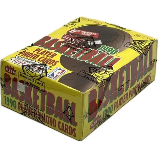 1990-91 Fleer Basketball Card Wax Pack Box NBA Michael Jordan 36 packs BBCE image {3}