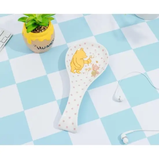 Silver Buffalo Disney Winnie the Pooh and Piglet Ceramic Spoon Rest image {2}