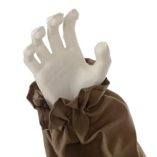 HOMCOM Halloween Doll with Simulated Wound Cracks, Animatronic Prop w/ Light Up Eyes for Party image {4}