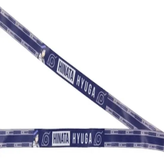 Naruto Hinata Hyuga ID Badge Holder Lanyard w/ Hidden Leaf Village Rubber Pendant image {3}