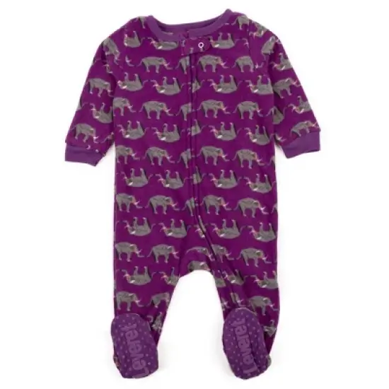 Leveret Footed Sleeper Fleece Pajamas image {10}