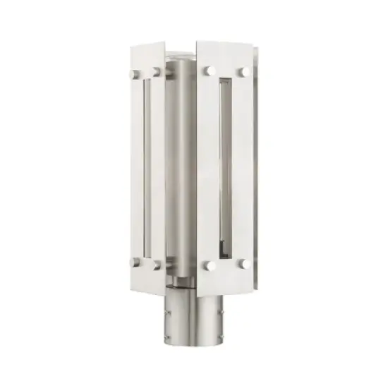 Livex Lighting Utrecht 1 - Light Post Light in  Brushed Nickel image {1}