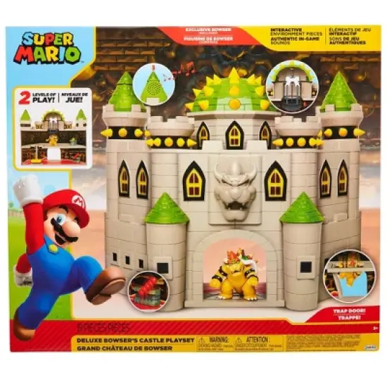 Nintendo Super Mario Bowser Castle with 2.5" Bowser Figure image {1}