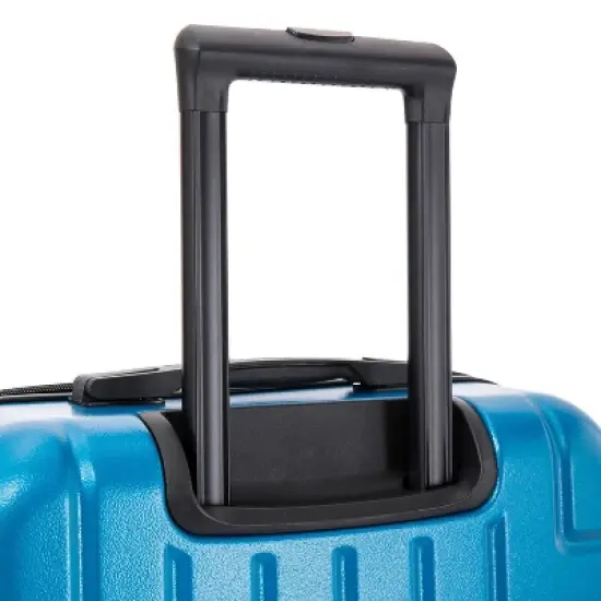 DUKAP Zahav Lightweight Hardside Medium Checked Spinner Suitcase - Teal image {12}