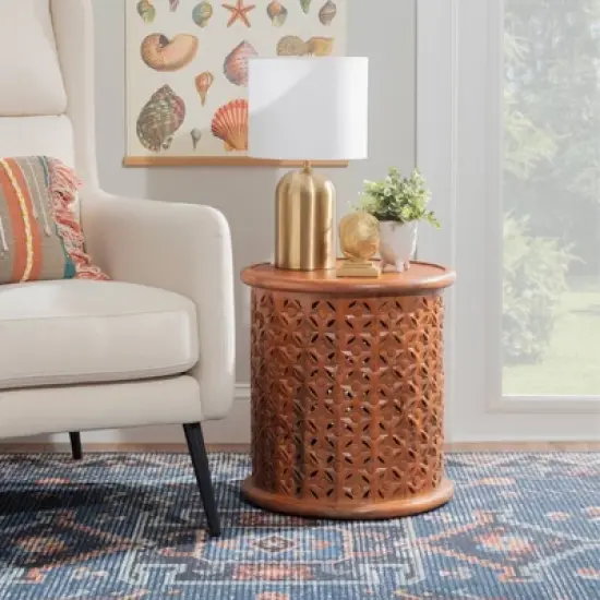 Lainey Side Table Terra Cotta - Powell image {1}