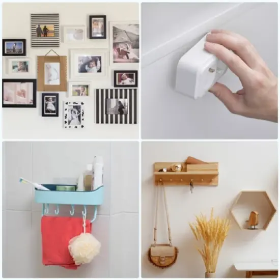 Unique Bargains Round Removable Adhesive Poster Double-Sided Adhesive Dots image {4}