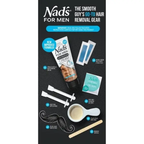 Nad's Men's Hair Removal Manscaping Kit - 4ct image {1}