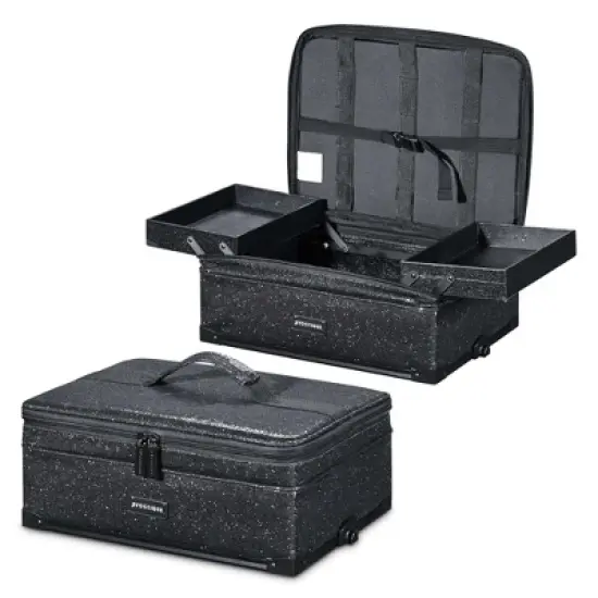 Byootique 3in1 Soft Sided Rolling Makeup Case With Removable Divider image {8}