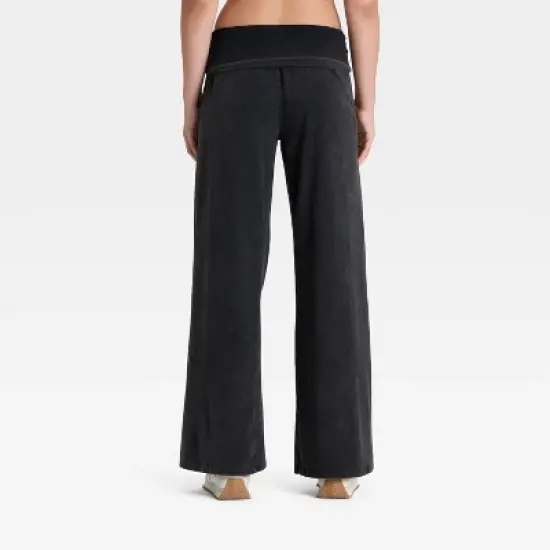 Women's Mid-Rise Foldover Wide Leg Pants - JoyLab&trade; image {1}