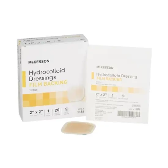 McKesson Hydrocolloid Dressing, Film, 2 x 2 in, 20 Count, 1 Pack image {7}