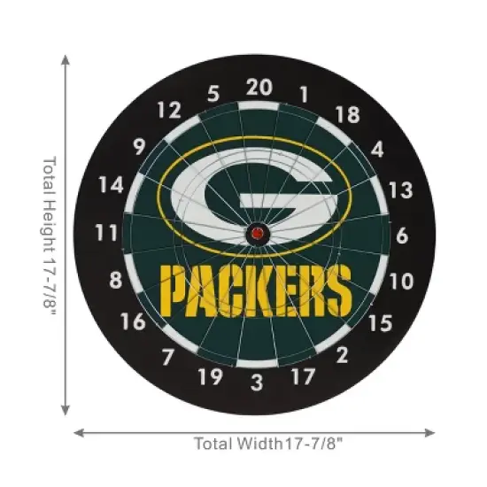 NFL Green Bay Packers Paper Dartboard Gift Set image {6}