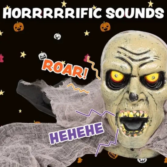 Joyfy Groundbreaking Zombie Halloween Decoration, Climbing Zombie with Sound and Flashing Eyes, Halloween D&eacute;cor for Outdoor Indoor image {2}