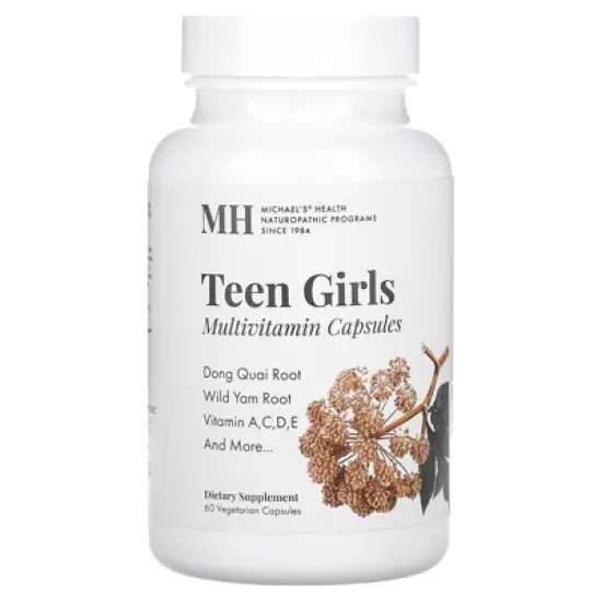 Michael's Naturopathic Teen Girls Multivitamin, 60  Vegetarian Capsules image {2}