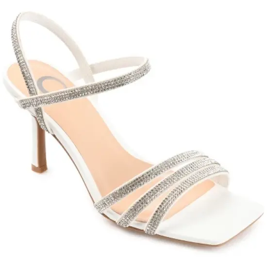 Journee Collection Womens Coraa Tru Comfort Foam Open Toe Mid Stiletto Pumps image {12}