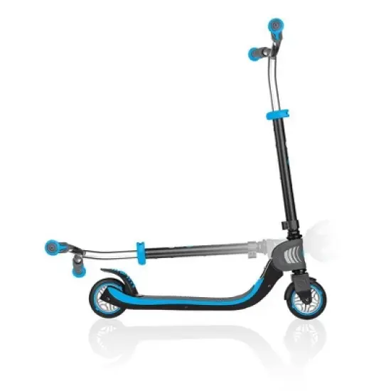 Globber Flow 125 Foldable Kick Scooter - Sky Blue image {5}