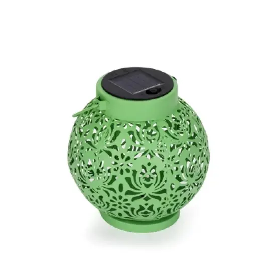 2pk Round Decorative Outdoor Lanterns Green - Techko Maid image {1}