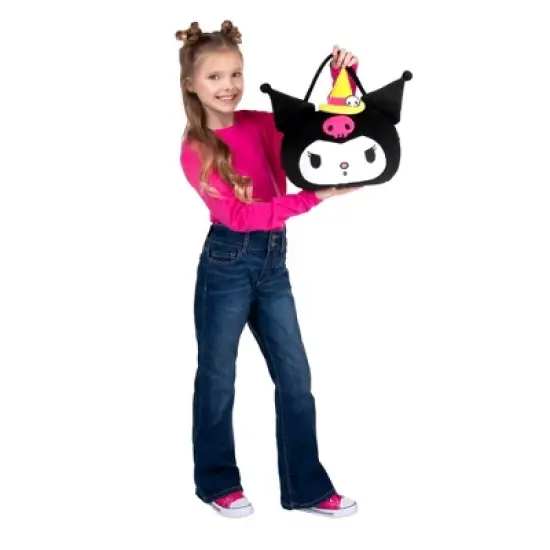 Hello Kitty Kuromi Halloween Trick or Treat Pail Costume Accessory Kit Black image {3}