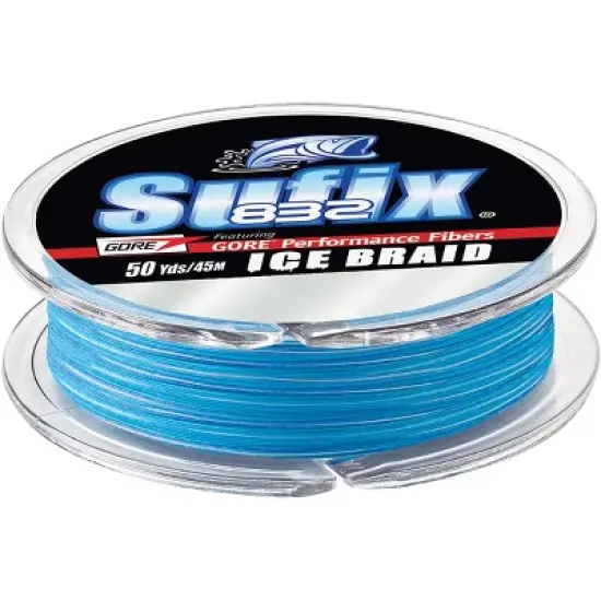 Sufix 50 Yard 832 Advanced Ice Braid Fishing Line - Ice Camo image {1}