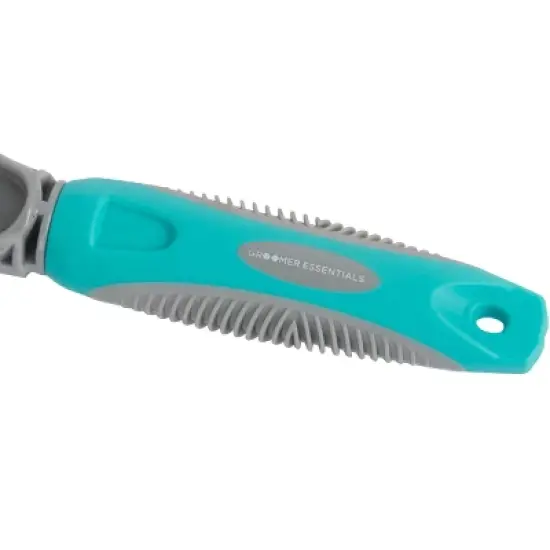 Groomer Essentials Double-Sided Deshedding Rake 12/23 Blades - Dog Brush for Shedding and Mat Removal, Ideal for Medium to Long Coats image {3}