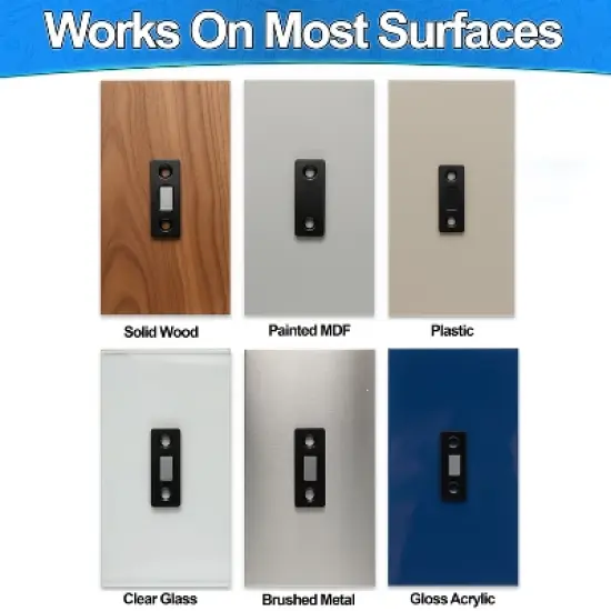 5 Star Super Deals Magnetic Cabinet Locks 4 Pack &ndash; Ultra-Thin, No-Drill Adhesive & Screw-On Childproof Safety Latches for Cabinets & Drawers image {6}