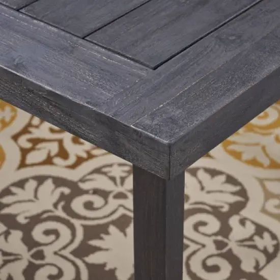 Nestor 6pc Wood and Wicker Chair and Bench Dining Set: Weather-Resistant, Galvanized Steel - Christopher Knight Home image {4}